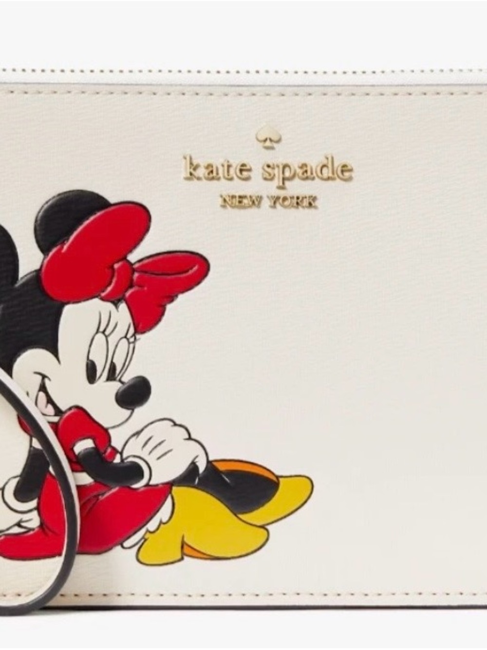 Disney x Kate Spade NY Minnie Mouse Medium L-Zip Wristlet (Style Number KG659)